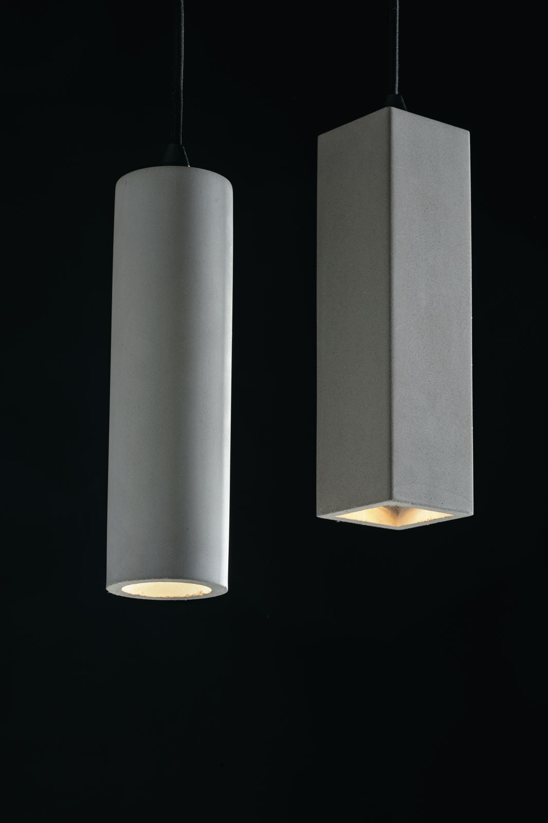 Sospensione tubolare quadrata in cemento naturale 1XGU10 non incl. in grigio o mattone KRUK-Q-S1 Sospensione tubolare quadrata in cemento naturale 1XGU10 non incl. in grigio o mattone KRUK-Q-S1